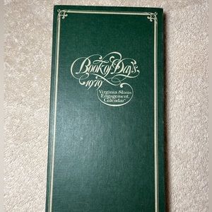 Rare Vintage Like New 1979 Virginia Slims Book of Days Calendar